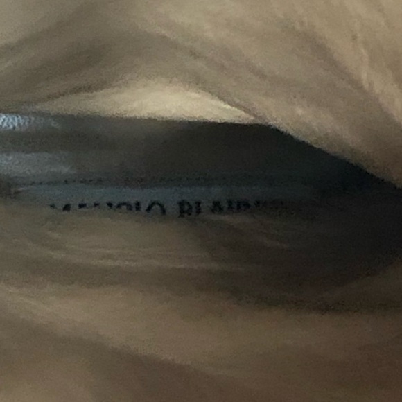 MANOLO Blahnik Italian suede fur top tan boots - Picture 7 of 17